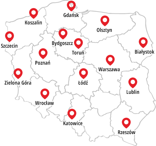 sauny w całej Polsce